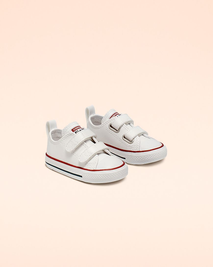 Zapatillas Bajas Converse Chuck Taylor All Star Easy-On Cuero Niña Blancas | PE WL250E